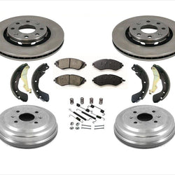 Rotores Frenos Tambores Zapatas Kit de resorte para Chevrolet Aveo Se adapta a Pontiac G3 07-11