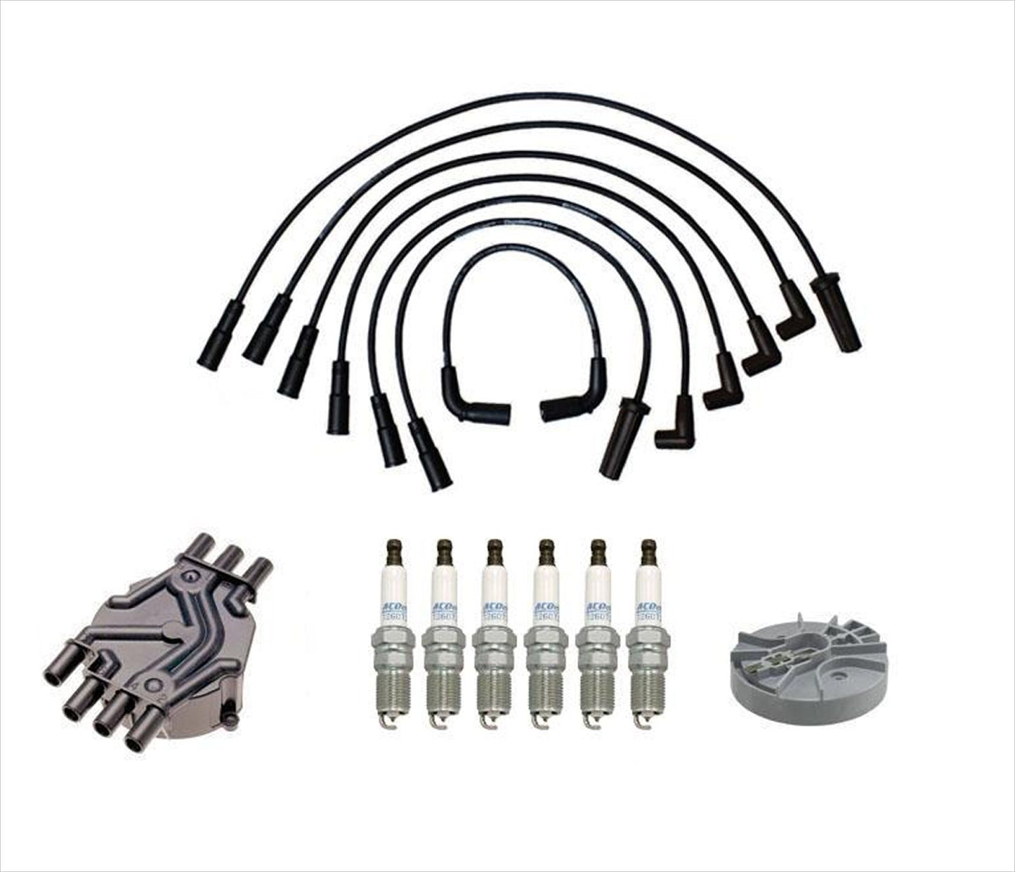 Ignition Wires Cap & Rotor 6 Plugs For GMC Savana 2500 Express 4.3L 1999-2005