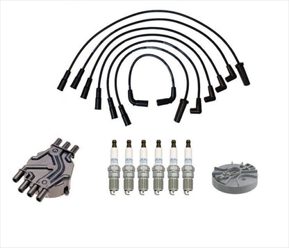 Ignition Wires Distributor Cap Rotor Spark Plugs For GMC Safari Van 1998-05 4.3L