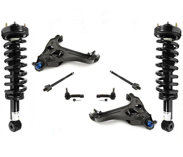 Front Struts Lower Control Arms For 07-13 Ford Expedition W/ Passive Suspension