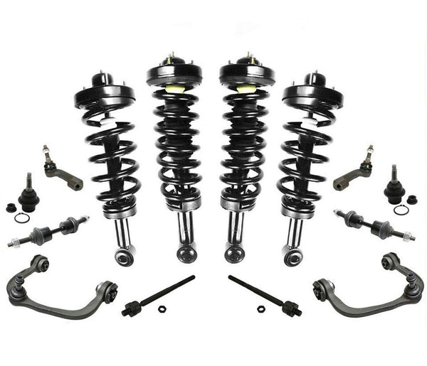 Para Ford Expediton 07-13 con suspensión pasiva F &amp; R Strut Coil Springs 14 piezas