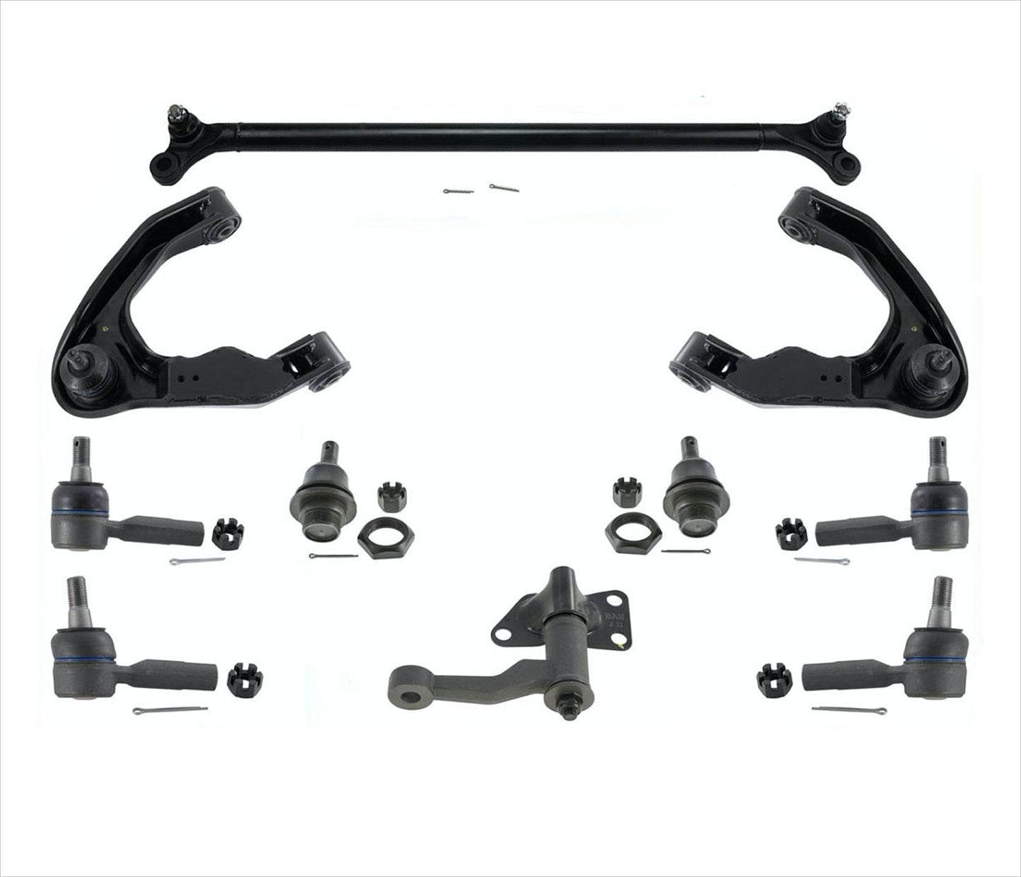 Front Upp Control Arms Tie Rods Tie Rod Kit For 2001 2002 2004 Frontier 3.3L V6