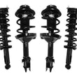4Pc Front and Rear Coil Spring Struts for Subaru Outback Wagon 2.5L 3.0L 05-09