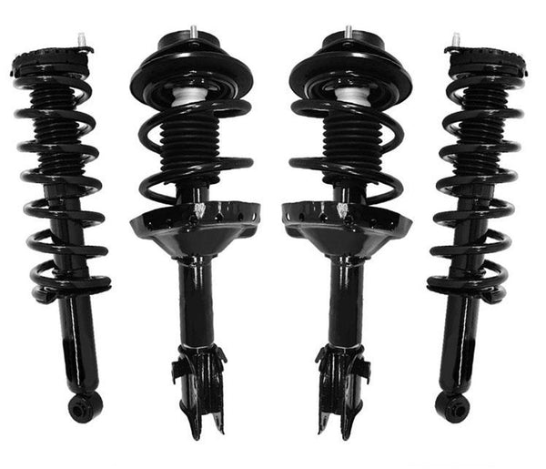 4Pc Front and Rear Coil Spring Struts for Subaru Outback Wagon 2.5L 3.0L 05-09