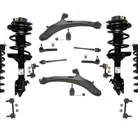 Brazos de control de puntales delanteros y traseros, rótulas, 14 piezas, aptos para Subaru Outback 05-09