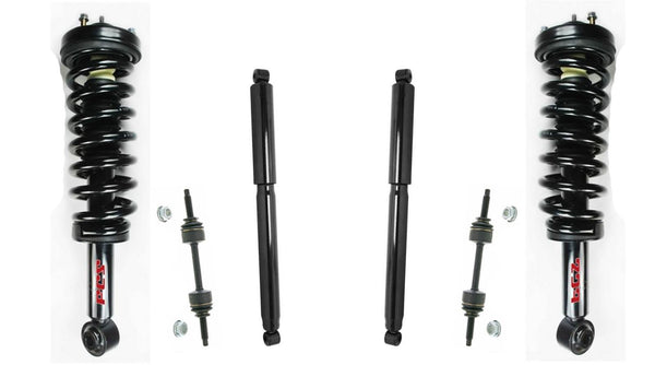 Front Complete Struts & Links Rear Shocks Fits 2009-2013 Ford F150 4 Wheel Drive