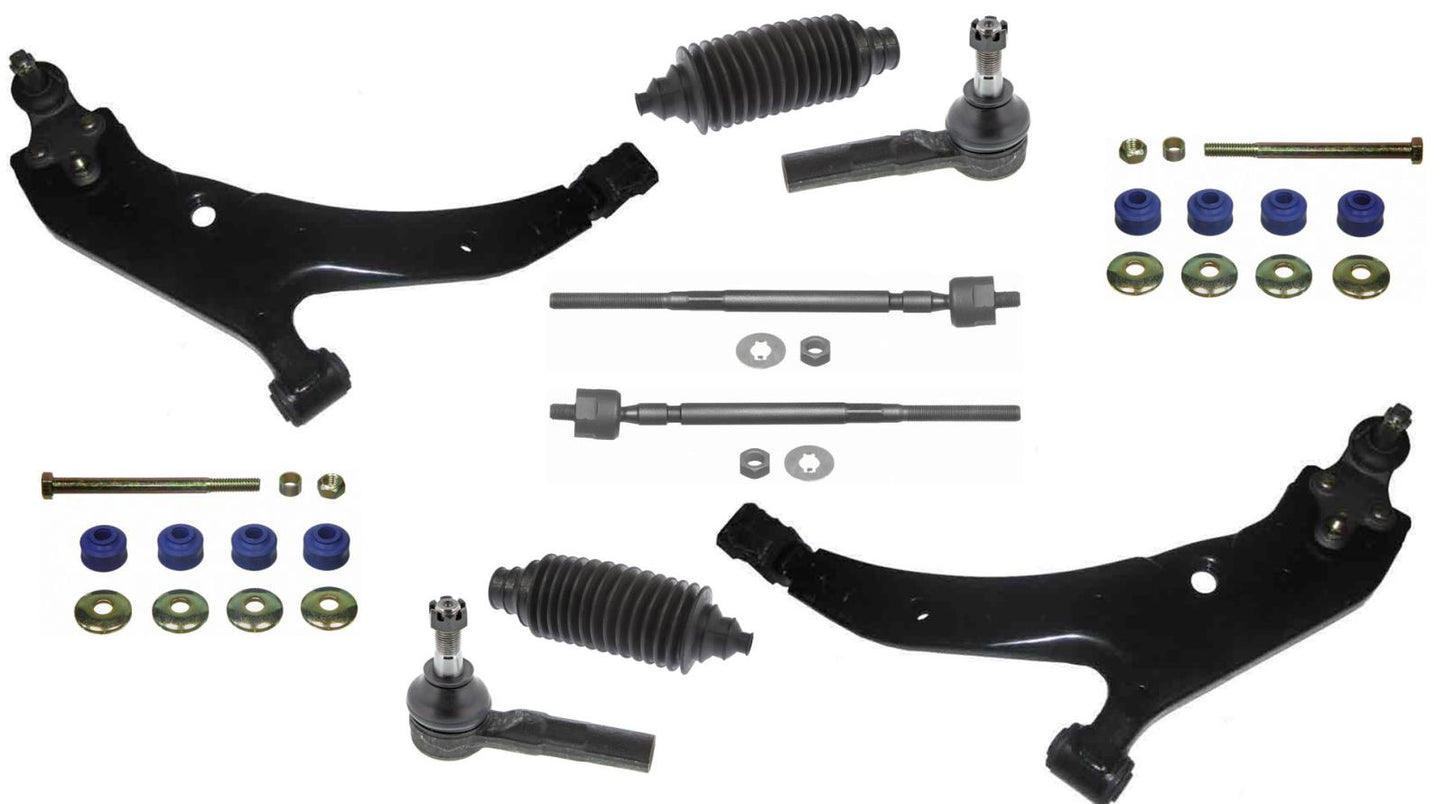 Fits 91-99 Toyota Tercel Front Control Arms Tie Rods Ball Joints & Links