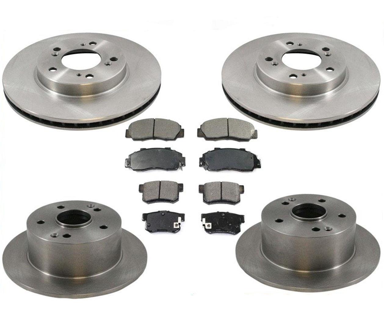 Se adapta a rotores de freno delanteros y traseros Acura 3.2 TL 1996-1998 con pastillas de cerámica.