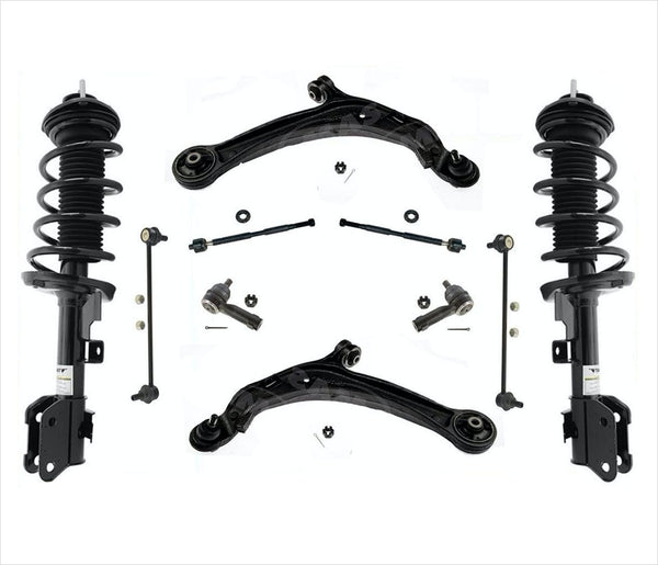 Kit de 10 piezas de puntales delanteros completos, brazos inferiores con rótulas para Honda Odyssey 11-15