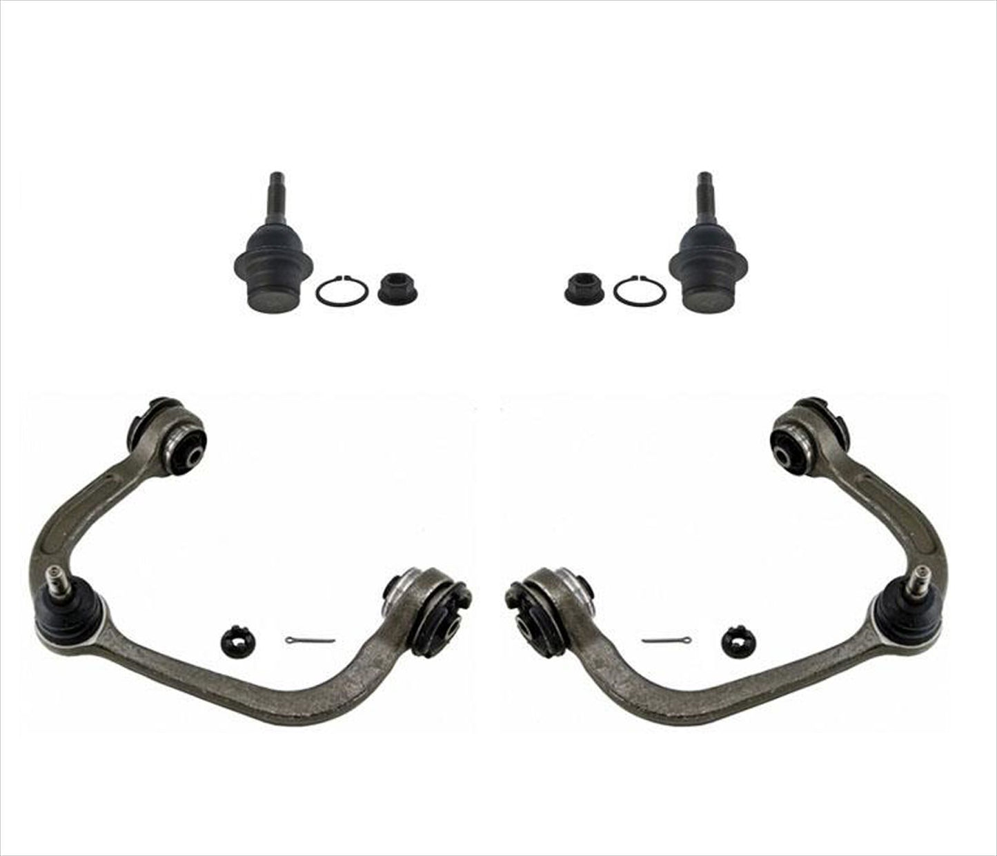 Compatible con brazos de control superiores BJ de Ford F150 2009-2014 con rótulas bajas, 4 piezas