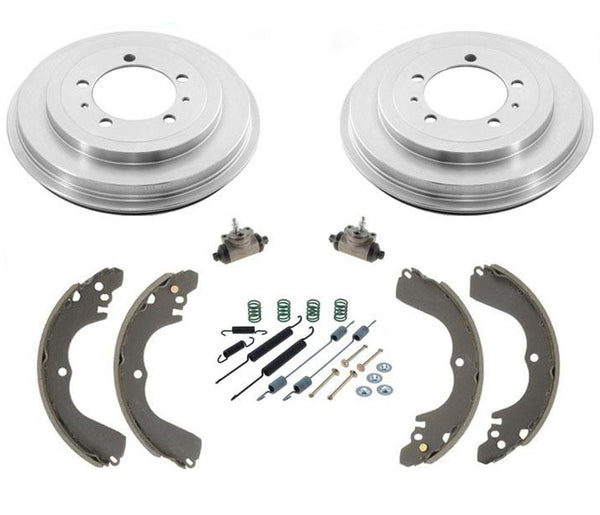 Fits 03 04 Mitsubishi Outlander Rear Brake Drums & Brake Shoes Wheel Cyl Springs