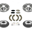 For 2012-2014 Civic DX LX Front Rotors Pads Models With Rear Drums Shoes Springs