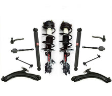 For 2008-2012 Nissan Rogue Front Coil Spring Struts Control Arms Ball Tie Rods