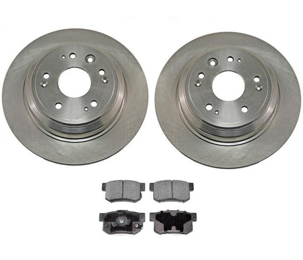 Para Honda Crosstour 10-15 100% nuevos rotores de freno de disco trasero con pastillas de cerámica