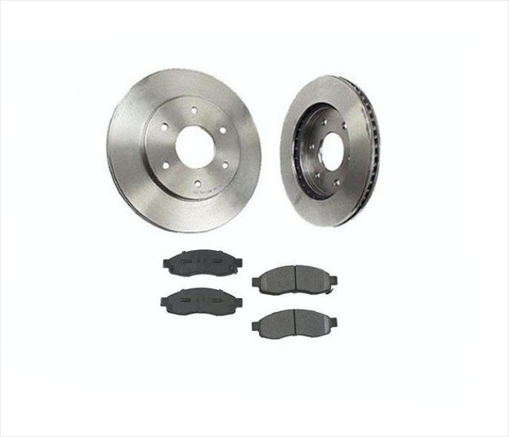 (2) Front Brake Rotors & Ceramic Pads Fits for 2004 Nissan Armada 3pc Kit