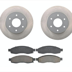 Front Brake Rotors & Ceramic Brake Pads for 2004 Nissan Titan