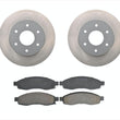 Front Brake Rotors & Ceramic Brake Pads for 2004 Nissan Titan