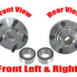 Front Left & Right Wheel Hub & Bearings for Acura TSX 09-14 & Honda Accord 08-12