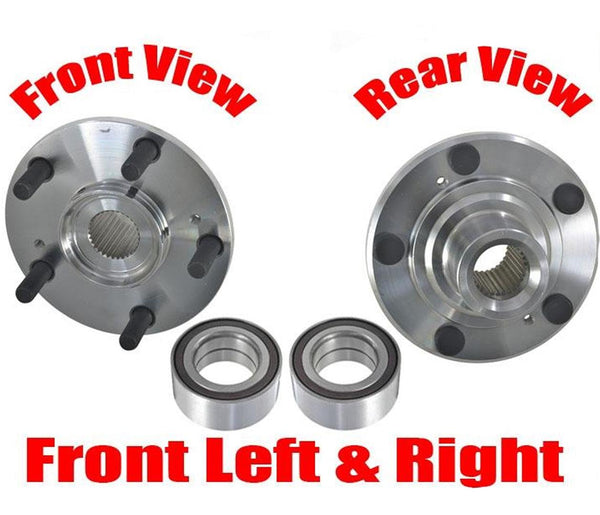 Front Left & Right Wheel Hub & Bearings for Acura TSX 09-14 & Honda Accord 08-12