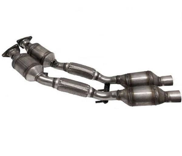 Front 4 Catalytic Converter H Pipe Made in USA for 09-15 VW 3.6L CC Volks
