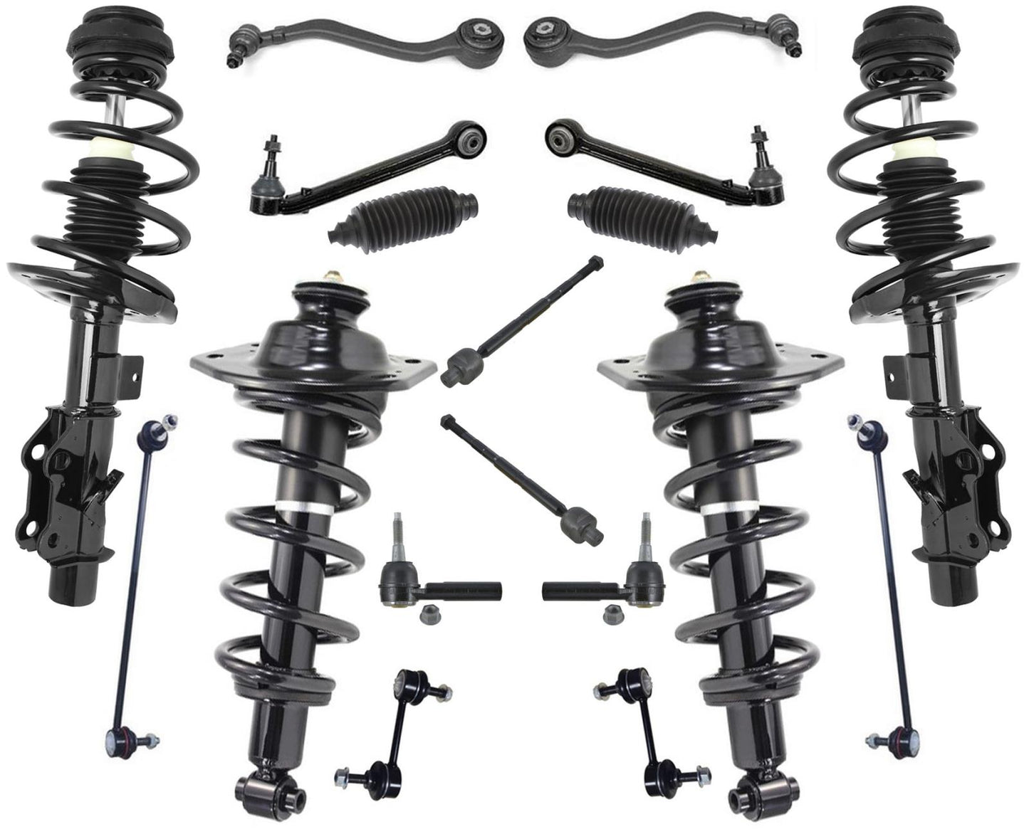 Barras de acoplamiento de brazos de control de puntales delanteros y traseros para Chevrolet Camaro 3.6L 2010-2015