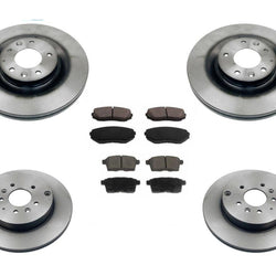 Se adapta al rotor de freno de disco delantero Jeep Liberty 03-07 y pastillas de freno de rotores de disco de freno Rr
