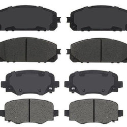 F & R Ceramic Brake Pads for 14-18 Cherokee With 330MM 13 Inch Rotors 4 Piston