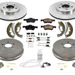 Fits For 2011-2012 Ford Escape Front Disc Brake Rotors Rear Drums Shoes 12Pc