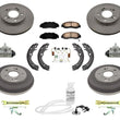 Rotors Brake Pads Drums Brake Shoes Springs Kit for Honda CRV 1997-2001 12pc