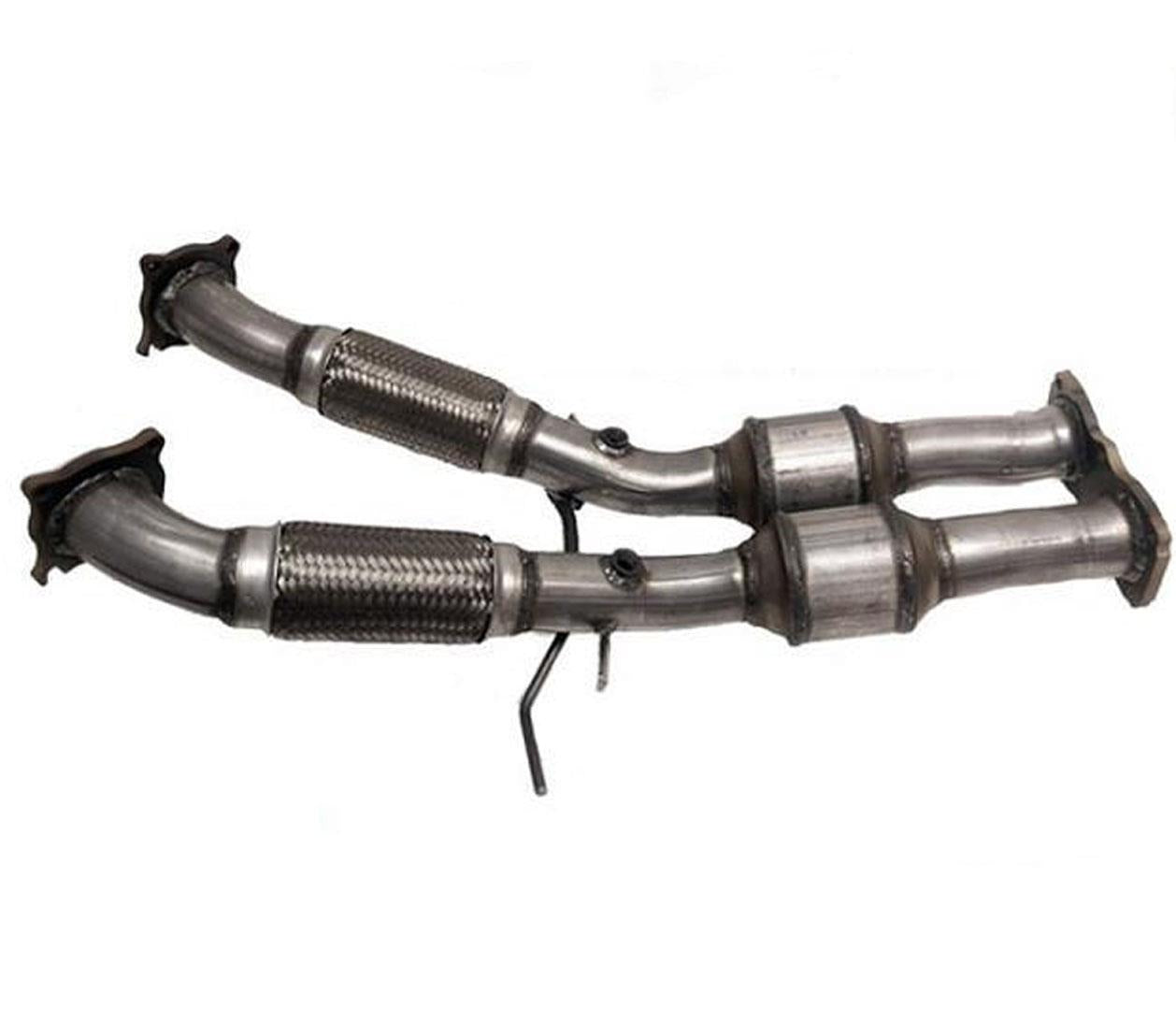 Rear H Flex Pipe Catalytic Converters for Volvo S80 3.2L 07-14 / 08-14 XC70