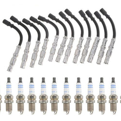 Ignition Spark Plug Wire Set 16 Bosch Platinum Plugs for 01-05 C240 Mercedes