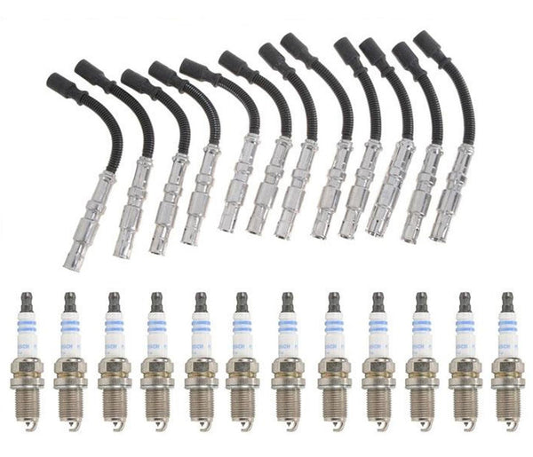 Ignition Spark Plug Wire Set 16 Bosch Platinum Plugs for 01-05 C240 Mercedes