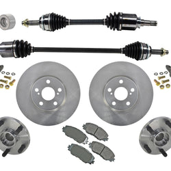 For 09-13 Toyota Corolla 1.8L New Axle CV Drive Shafts Hub Bearing Ball Jnt 9pc