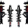 Puntales de resorte helicoidales delanteros y traseros para Honda Civic Si Hatchback 2.0L 2002-2003