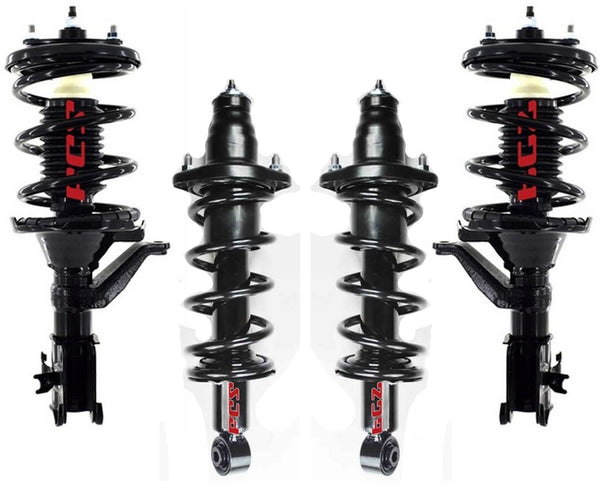 Puntales de resorte helicoidales delanteros y traseros para Honda Civic Si Hatchback 2.0L 2002-2003