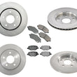 Brake Rotors Pads For 302MM Single Piston Caliper Chrysler Town & Country 14-16