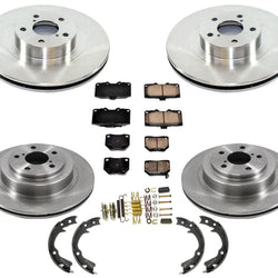 Front Rear Rotors & Brake Pads fits for Subaru Impreza WRX 2.5L Turbo 06-07 8Pc