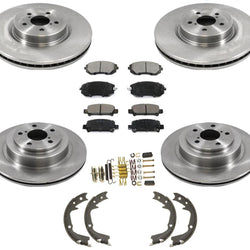 Front Rear Brake Rotors & Ceramic Pads fits for Subaru Legacy GT 2.5L 2005-2009