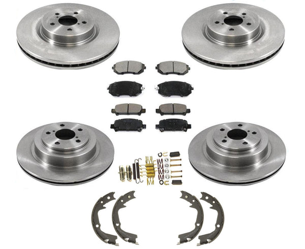 Front Rear Brake Rotors & Ceramic Pads fits for Subaru Legacy GT 2.5L 2005-2009