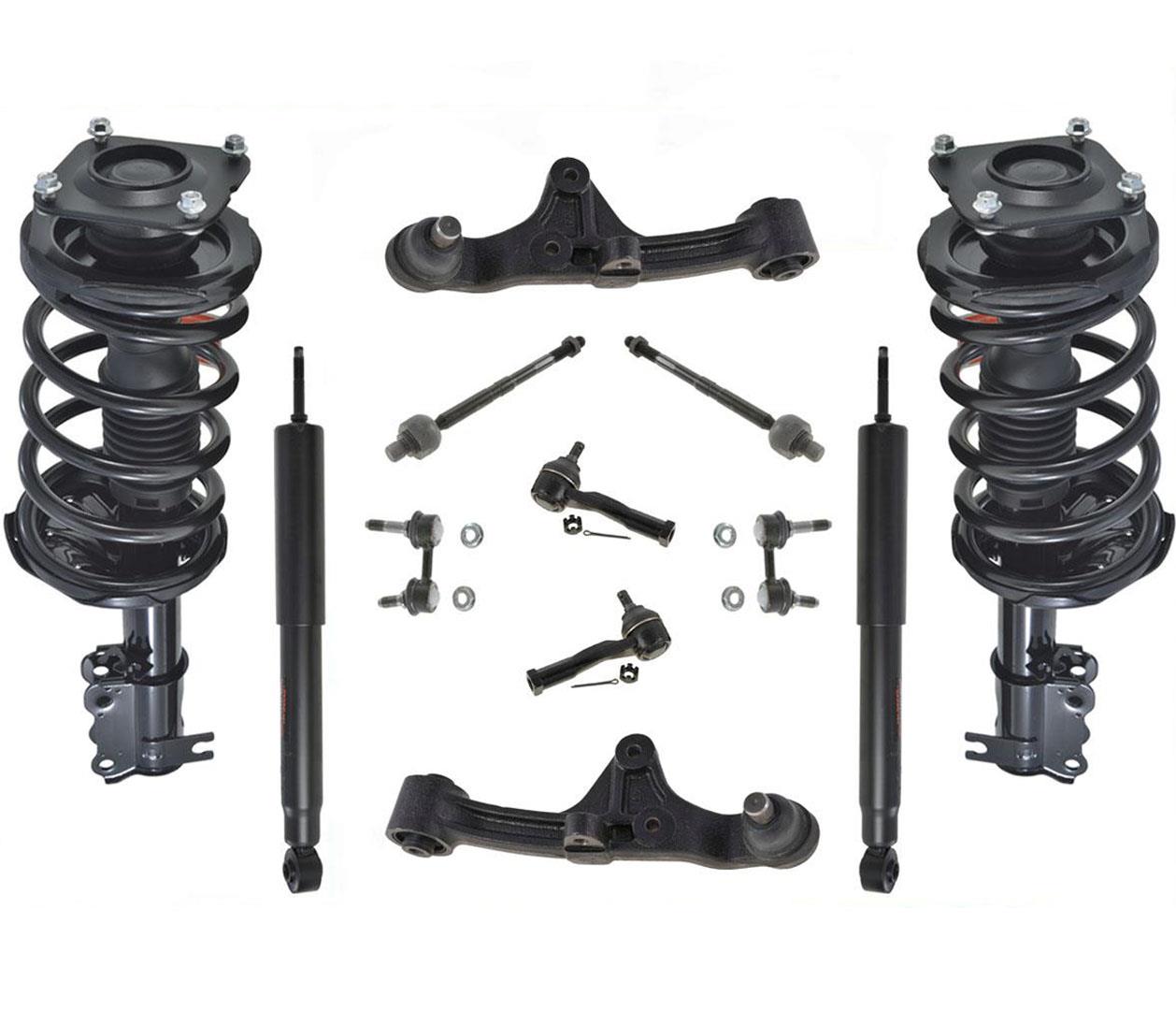 Front Struts Rear Shocks Front Lower Arms Tie Rods & Links For Kia Sedona 02-05