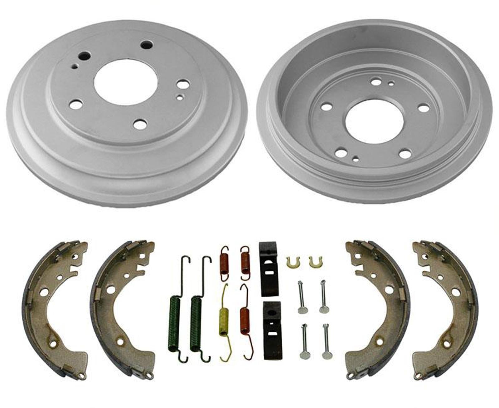 Rear Brake Drums Brake Shoes & Hardware Spring Kit For Honda Civic 2006-2015