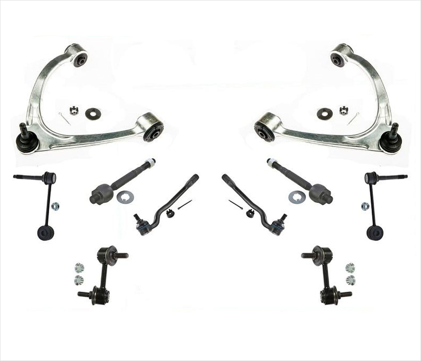 10 Pcs Kit Upper Arms Tie Rods Links for Lexus LS430 17" Rim Sport Package 01-06