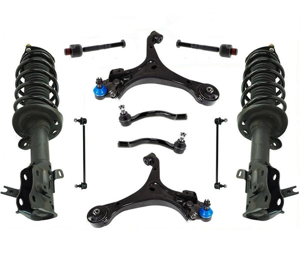 Front Complete Struts Control Arms 10 Pcs Kit For Honda Civic 2012-2015 Coupe
