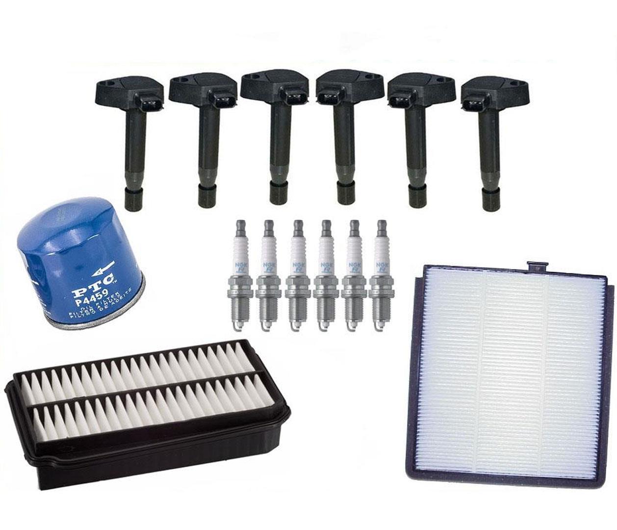Nuevas bobinas de encendido, bujías, cabina de aire y filtros de aceite para Honda Odyssey 99-02