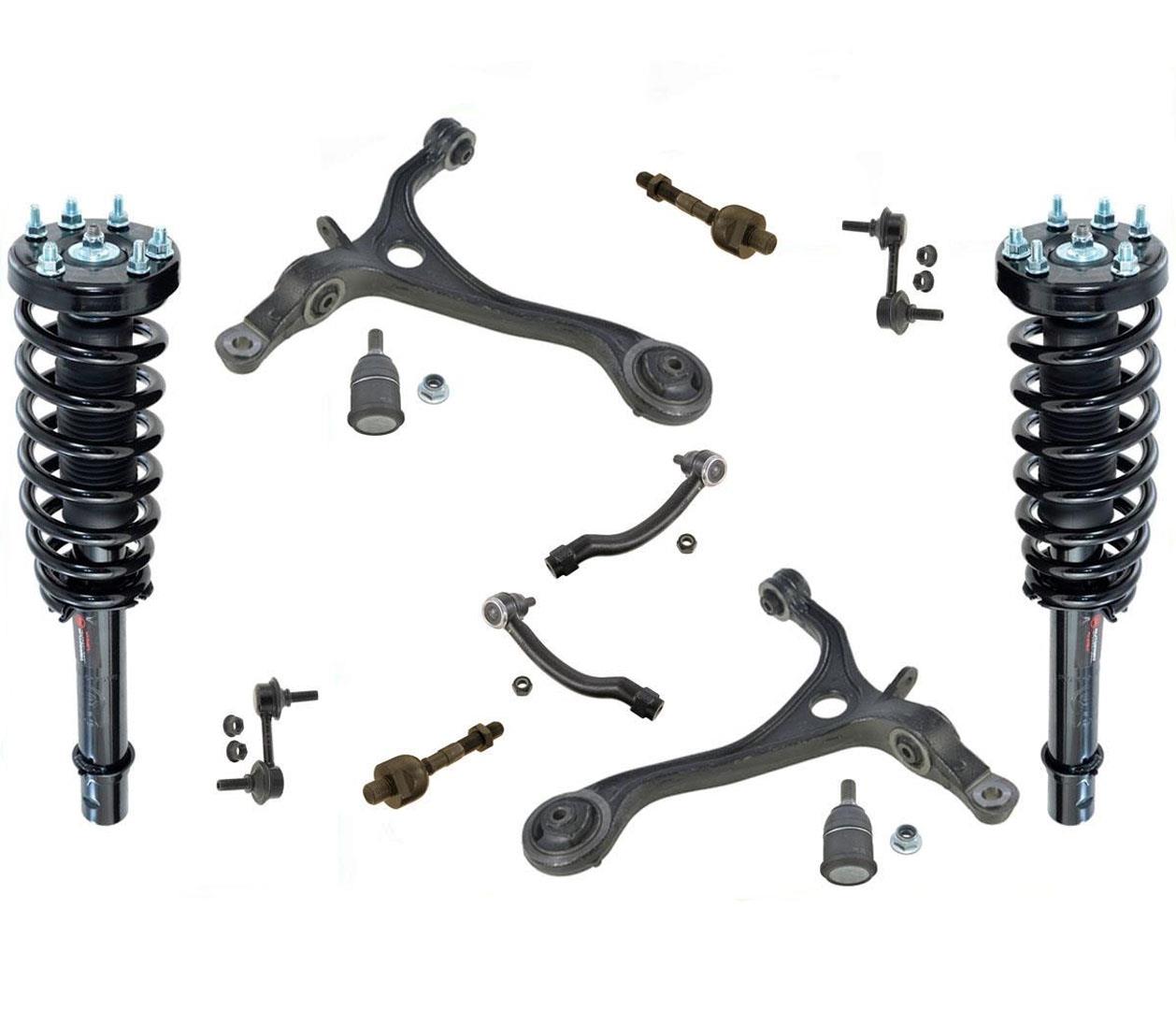 Front Strut & Spring Assembly Lower Control Arms 12 Pcs Kit For Acura TL 2004-06