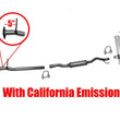 Resonator & Muffler for Nissan Rogue 2.5L 08-13 CALIFORNIA EMISSIONS ONLY