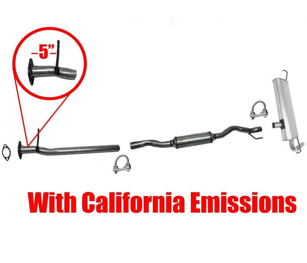 Resonator & Muffler for Nissan Rogue 2.5L 08-13 CALIFORNIA EMISSIONS ONLY