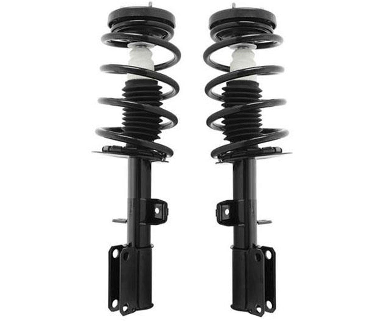 (2) 100% New FRONT Complete Coil Spring Struts For 3.0L 01-05 BMW 3.0i X5 E53