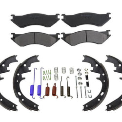 For 00-01 Dodge Ram Pick Up 1500 100% New Brake Pad & Brake Shoe & Springs 3pc