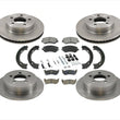 For 03-07 Liberty Disc Brake Rotors Ceramic Pads Parking Brake Shoes Springs 8pc